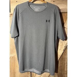 Under Armour The Tech Tee Men's Size XL Gray Short Sleeve T-Shirt Athletic Top